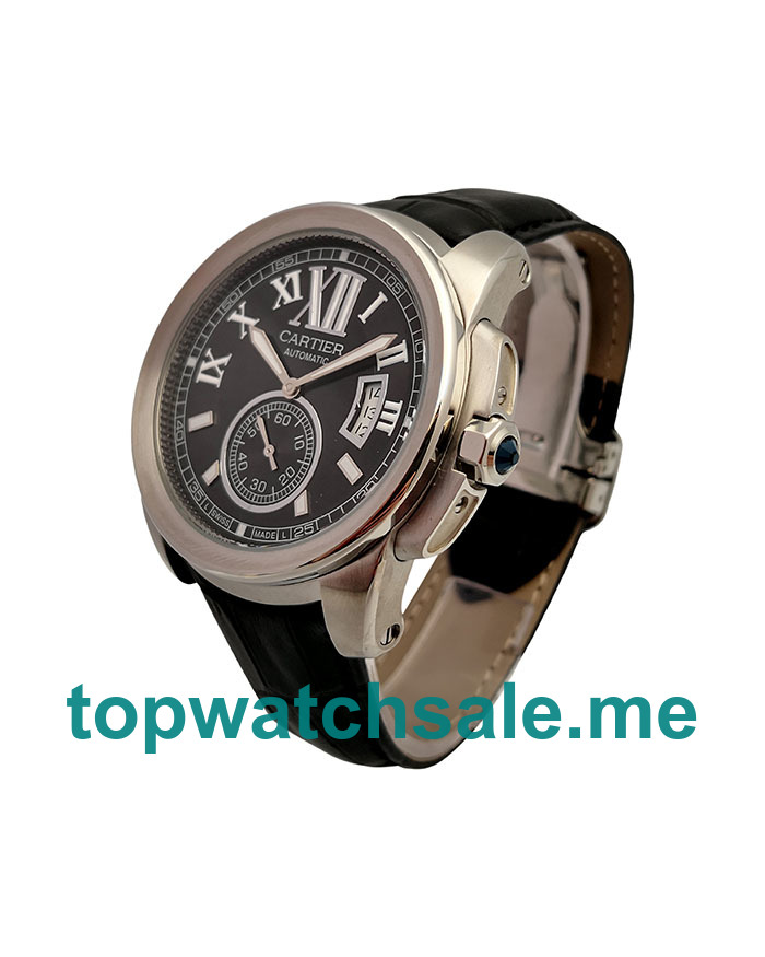 UK 42MM Steel Calibre De Cartier W7100041 Replica Watches