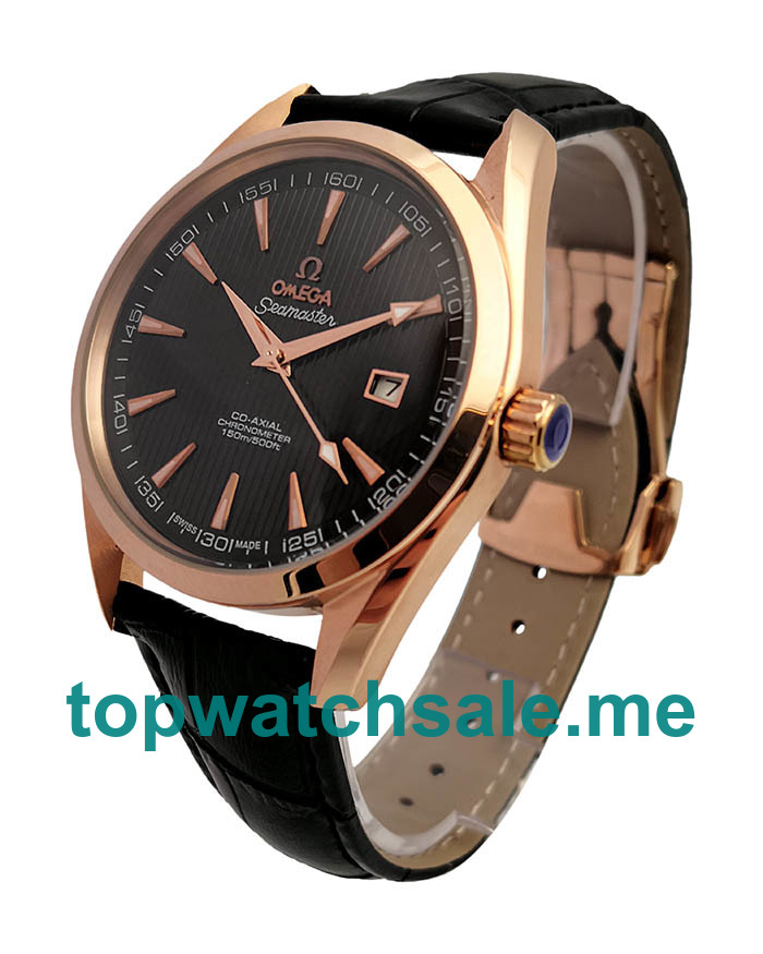 UK Best 1:1 Omega Seamaster Aqua Terra 231.53.42.21.06.002 Replica Watches With Black Dials For Men