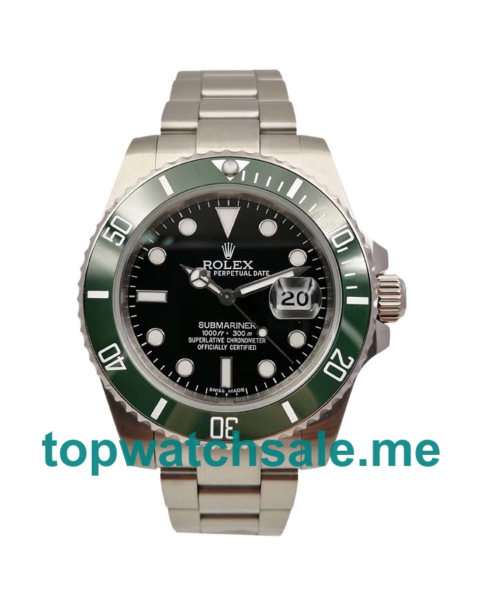 UK 40MM Green Bezels Replica Rolex Submariner 16610 LV Watches