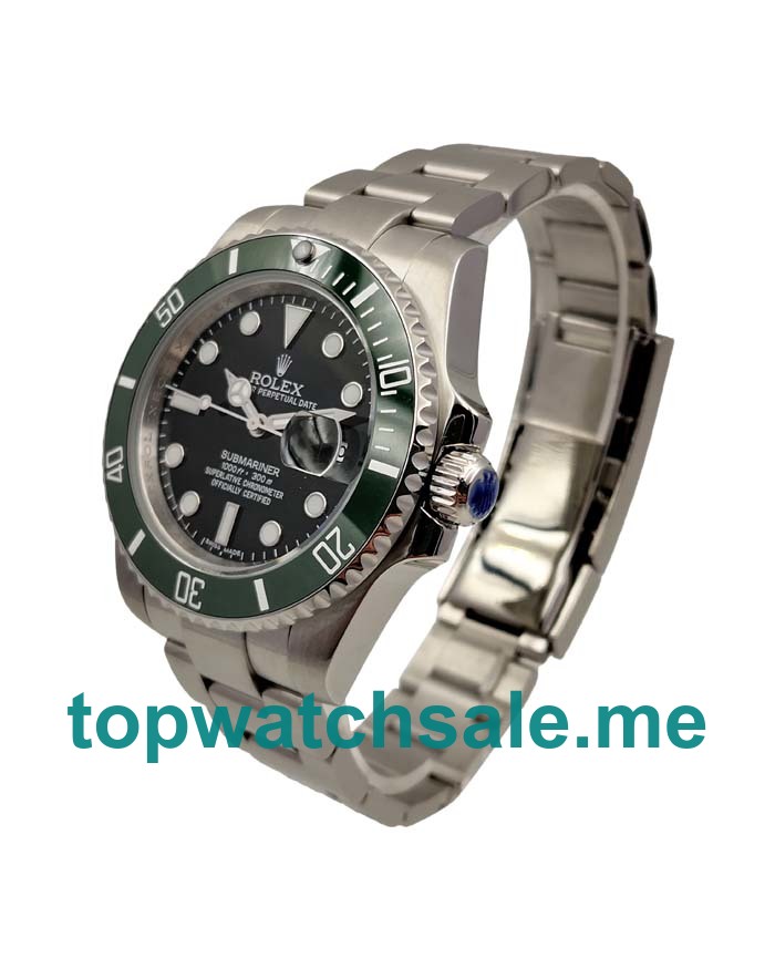 UK 40MM Green Bezels Replica Rolex Submariner 16610 LV Watches