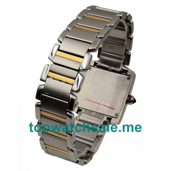 UK 29MM Silver Dials Cartier Tank Francaise W2TA0003 Replica Watches