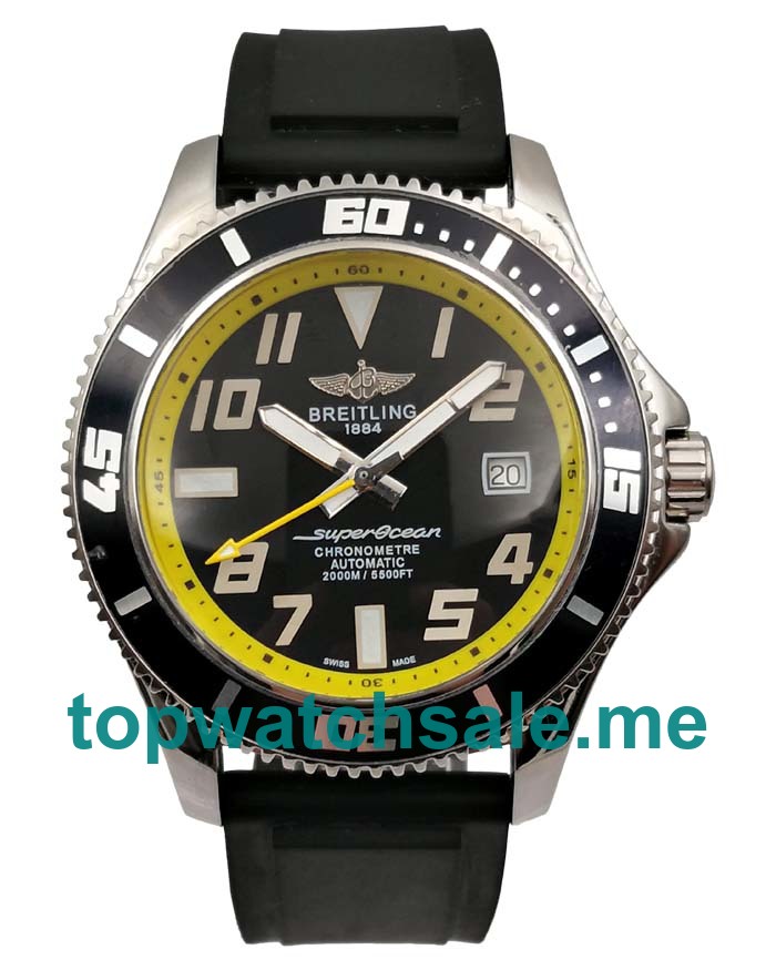UK Cheap Breitling Superocean A1736402 Replica Watches With Black Dials For Men