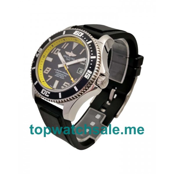 UK Cheap Breitling Superocean A1736402 Replica Watches With Black Dials For Men