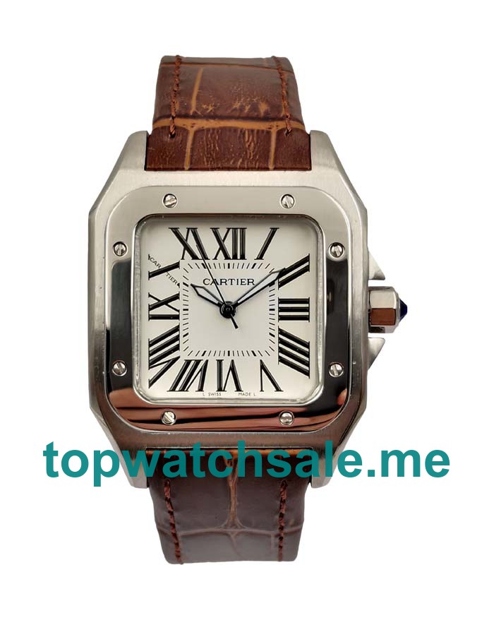 UK 33MM Replica Cartier Santos W20055D6 Steel Cases Watches