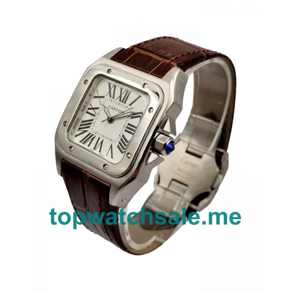 UK 33MM Replica Cartier Santos W20055D6 Steel Cases Watches