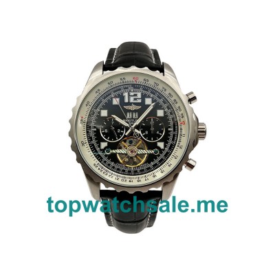 UK 48.5MM Black Dials Breitling Professional Chronospace A23360 Replica Watches