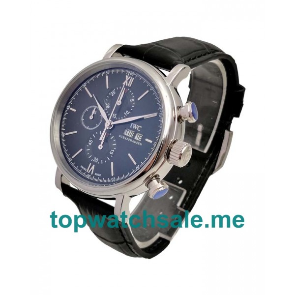 UK 41MM Black Dials IWC Portofino IW391029 Replica Watches