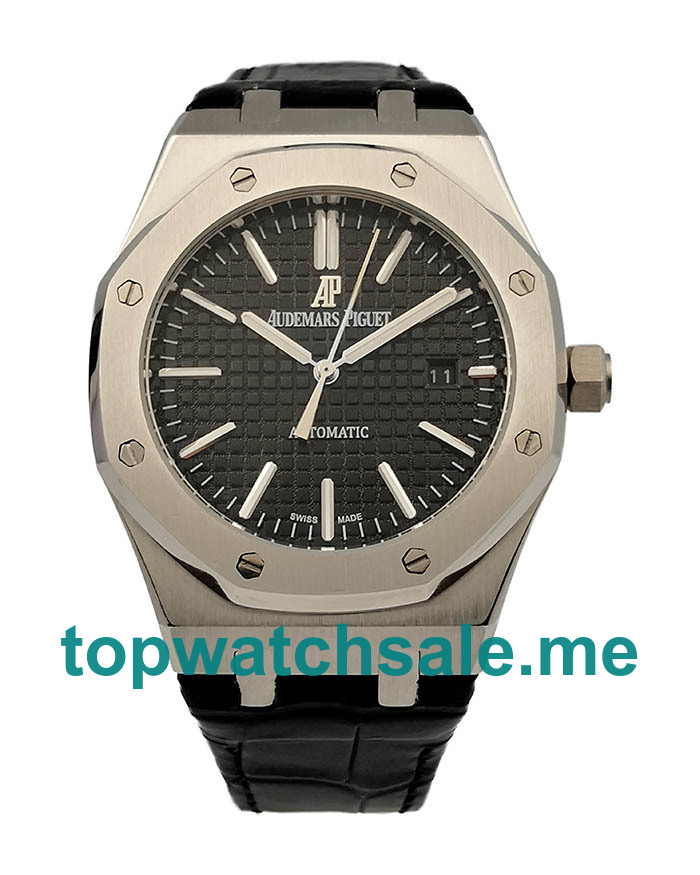 UK 41MM Black Dials Audemars Piguet Royal Oak 15400ST Replica Watches