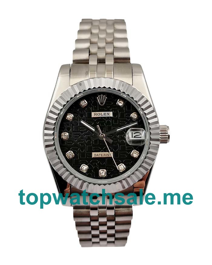 UK 36MM Black Dials Rolex Datejust 116234 Replica Watches
