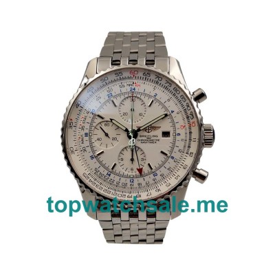 UK Swiss Made Breitling Navitimer World A24322 Replica Watches With White Dials For Men