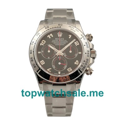 UK Best Quality Rolex Daytona 116509 Replica Watches With Black Dials For Sale