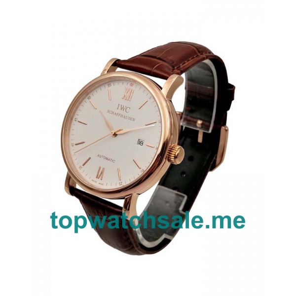 UK 41.5MM Rose Gold IWC Portofino IW356504 Replica Watches
