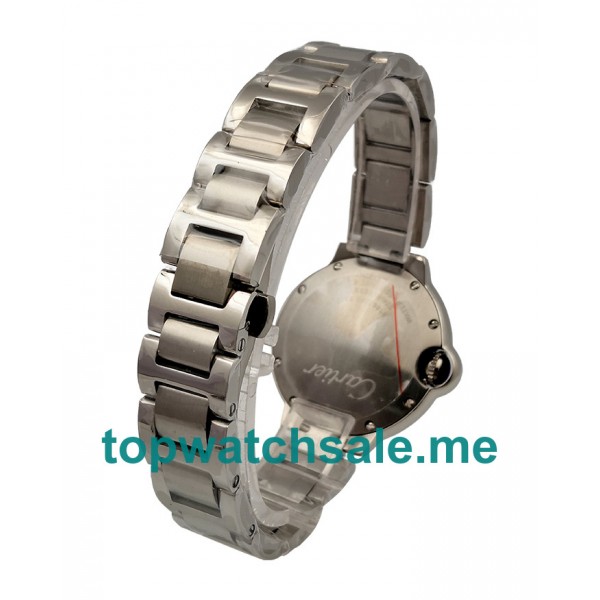 UK 33MM White Dials Cartier Ballon Bleu WSBB0045 Replica Watches