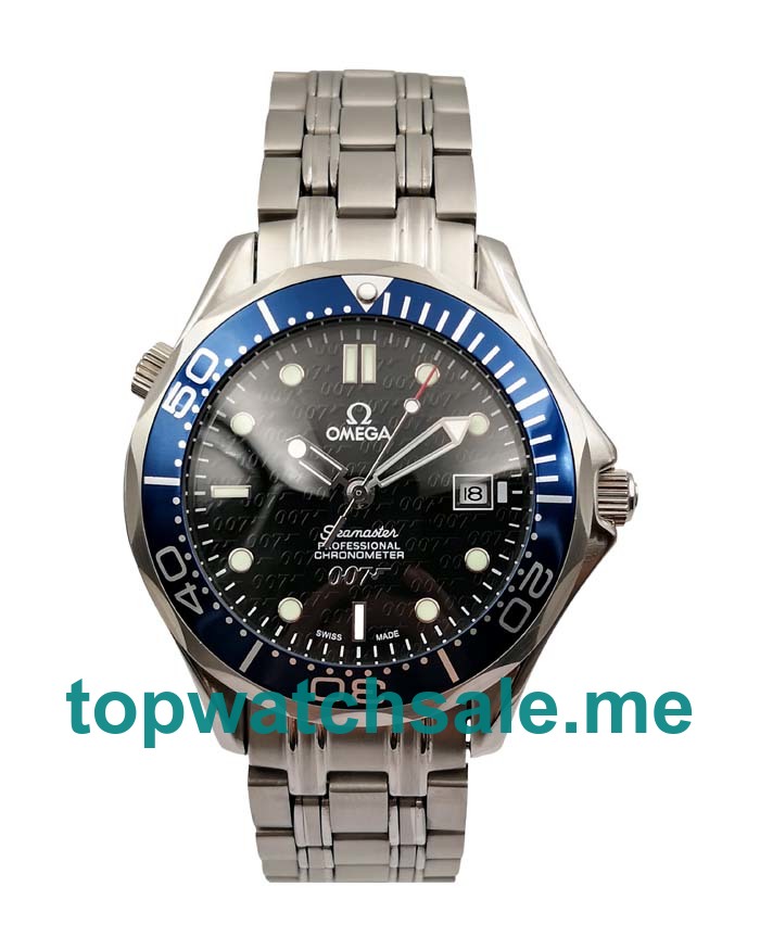 UK 41MM Blue Dials Omega Seamaster 2537.80.00 Replica Watches