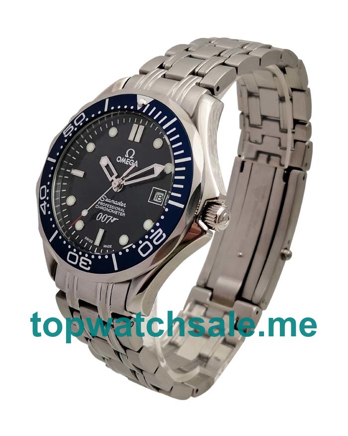 UK 41MM Blue Dials Omega Seamaster 2537.80.00 Replica Watches