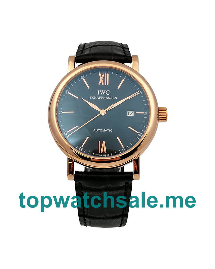 UK 41MM Red Gold IWC Portofino IW356522 Replica Watches