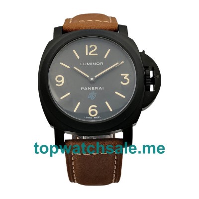 UK 42.5MM Black Steel Panerai Luminor PAM01000 Replica Watches