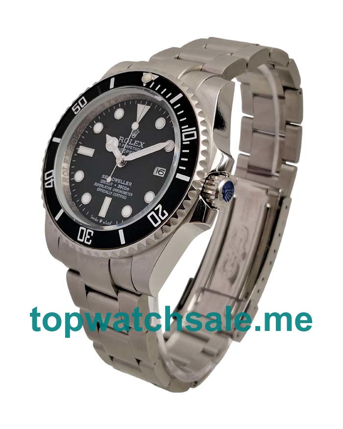 UK 40MM Black Dials Rolex Sea-Dweller Deepsea 116660 Replica Watches