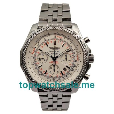 UK Best Quality Breitling Bentley Motors A25362 Replica Watches With White Dials For Men