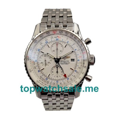 UK Best Quality Breitling Navitimer A24322 Replica Watches With White Dials For Men