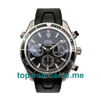 UK Swiss Made Omega Seamaster Planet Ocean Chrono 2210.52.00 Replica Watches With Black Dials
