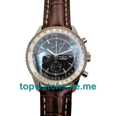 UK AAA Quality Breitling Navitimer A24322 Replica Watches With Black Dials For Men