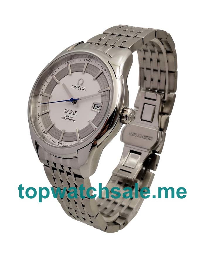UK 41MM Silver Dials Omega De Ville 431.30.41.21.02.001 Replica Watches