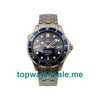 UK 45MM Blue Dials Omega Seamaster Diver 300 M 2537.80.00 Replica Watches