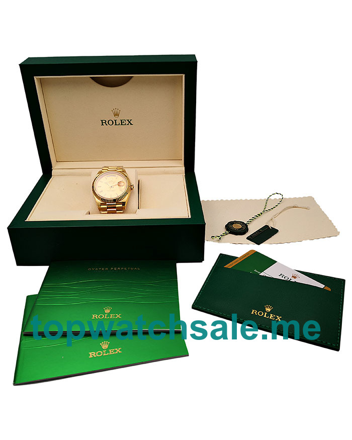UK Best Quality Rolex Day-Date 228238 Fake Watches With Champagne Dials For Sale