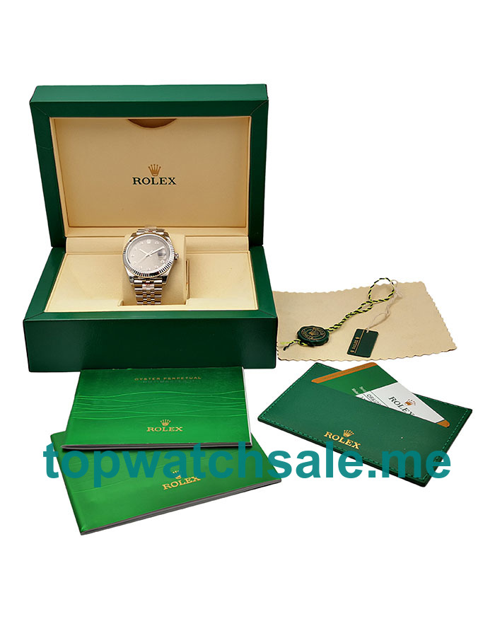 UK Swiss Made Rolex Datejust 126334 Replica Watches With Anthracite Dials For Sale