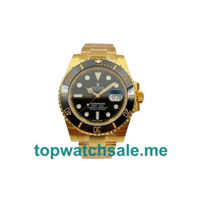UK Cheap 40 MM Rolex Submariner 116618 LN Fake Watches With Black Dials For Men