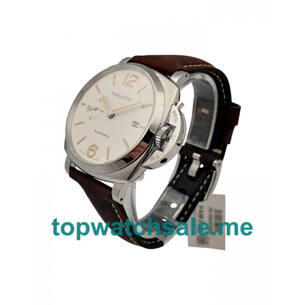 UK 42MM White Dials Panerai Luminor Due PAM01046 Replica Watches