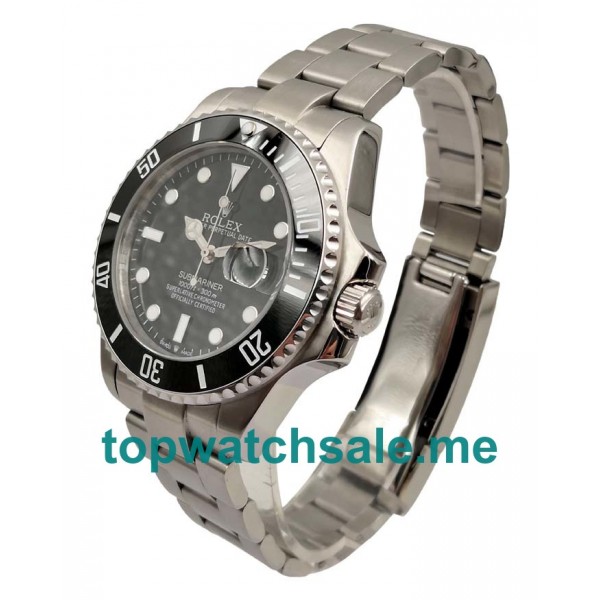 UK Swiss Made Rolex Submariner 116610 LN Fake Watches With Black Dials For Men