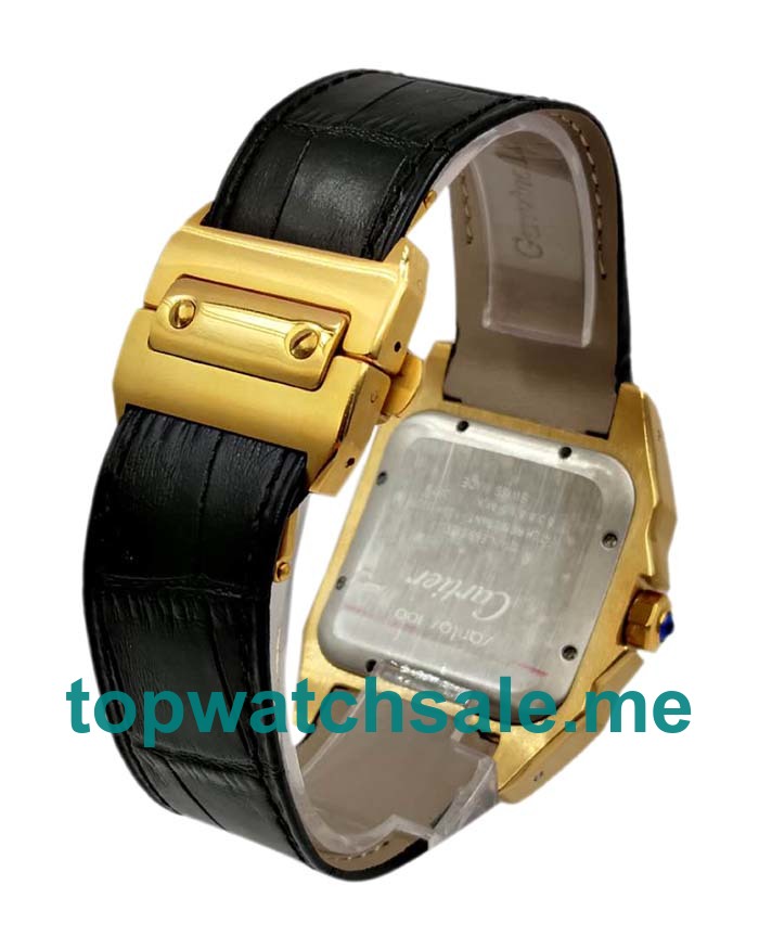 UK 40MM White Dials Cartier Santos 100 W20112Y1 Replica Watches