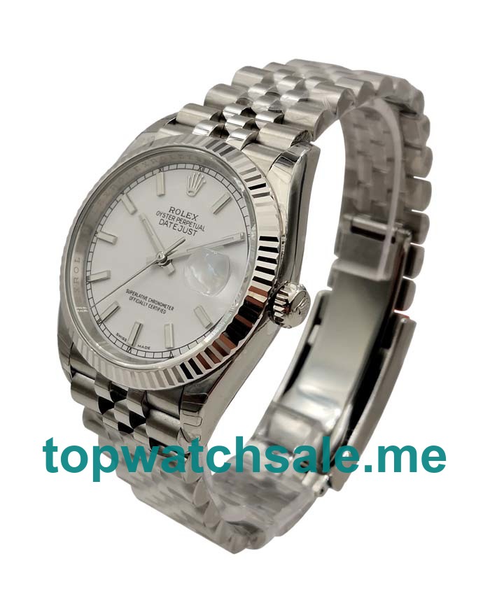 UK Best Quality Rolex Datejust 116234 Fake Watches With Silver Dials For Sale