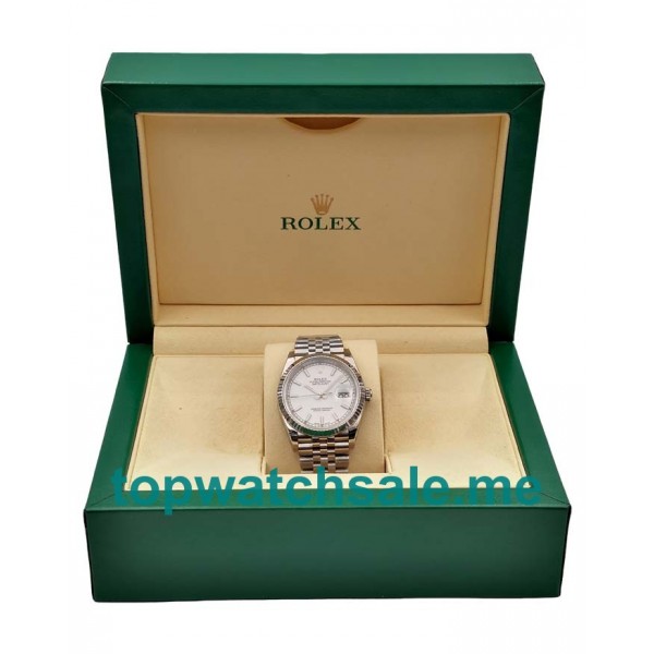 UK Best Quality Rolex Datejust 116234 Fake Watches With Silver Dials For Sale