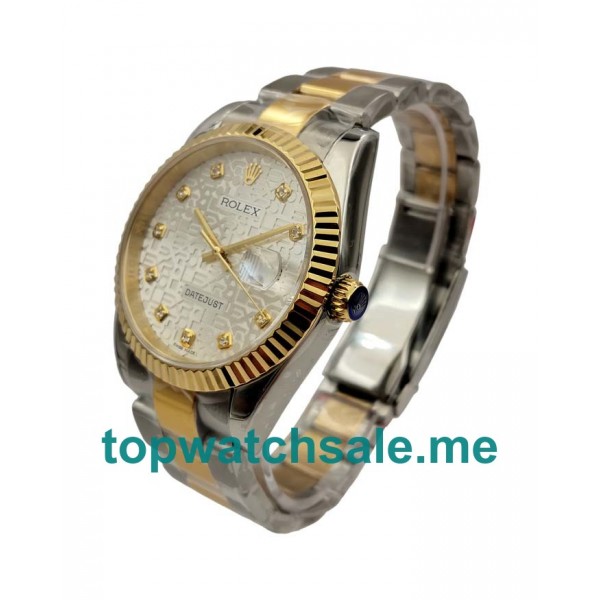 UK 41 MM Silver Dials Rolex Datejust 116233 Replica Watches For Sale