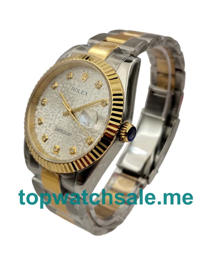 UK 41 MM Silver Dials Rolex Datejust 116233 Replica Watches For Sale