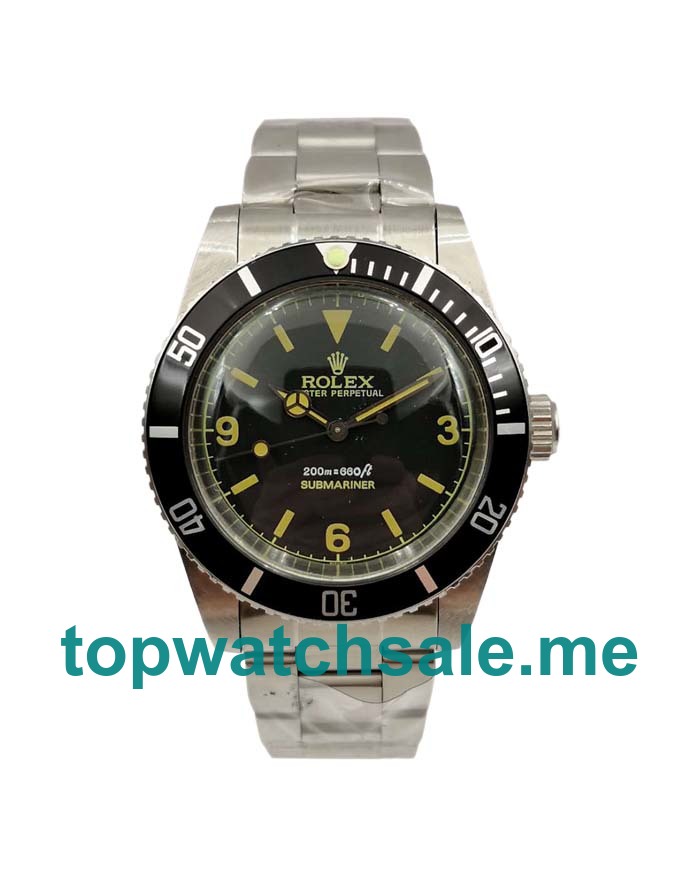 UK Best Quality Rolex Submariner 5513 Fake Watches With Black Dials For Sale