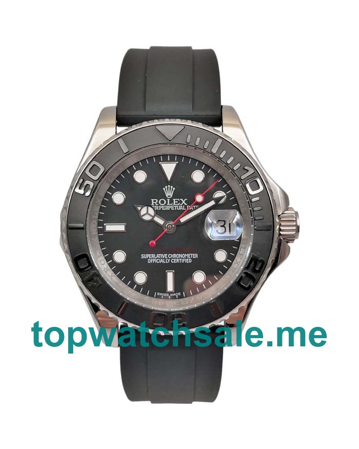 UK 40 MM Black Dials Rolex Yacht-Master 116655 Replica Watches
