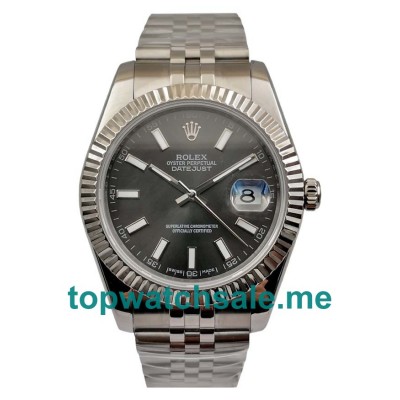 UK AAA Quality Rolex Datejust 126334 Fake Watches With Anthracite Dials For Sale