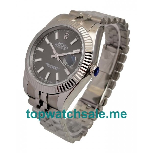 UK AAA Quality Rolex Datejust 126334 Fake Watches With Anthracite Dials For Sale