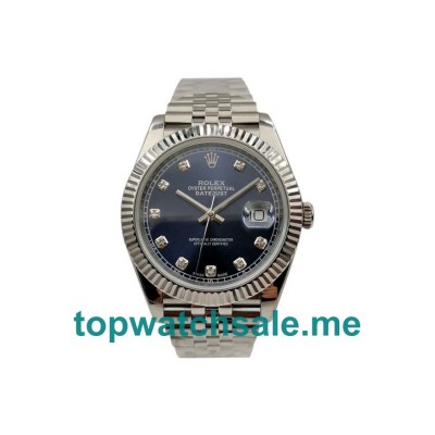 UK Best 1:1 Rolex Datejust 126334 Replica Watches With Blue Dials For Men