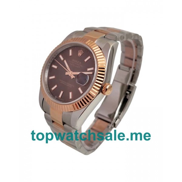 UK 41 MM Chocolate Dials Rolex Datejust 126331 Replica Watches For Sale