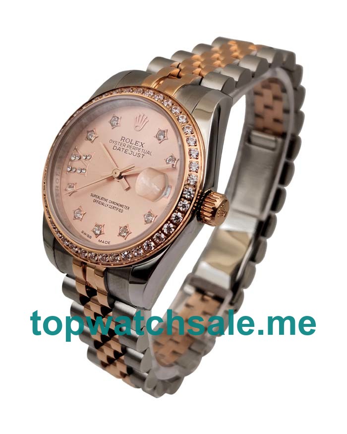 High Quality Rolex Datejust 279381 Replica Watches With Rose Gold Dials Online