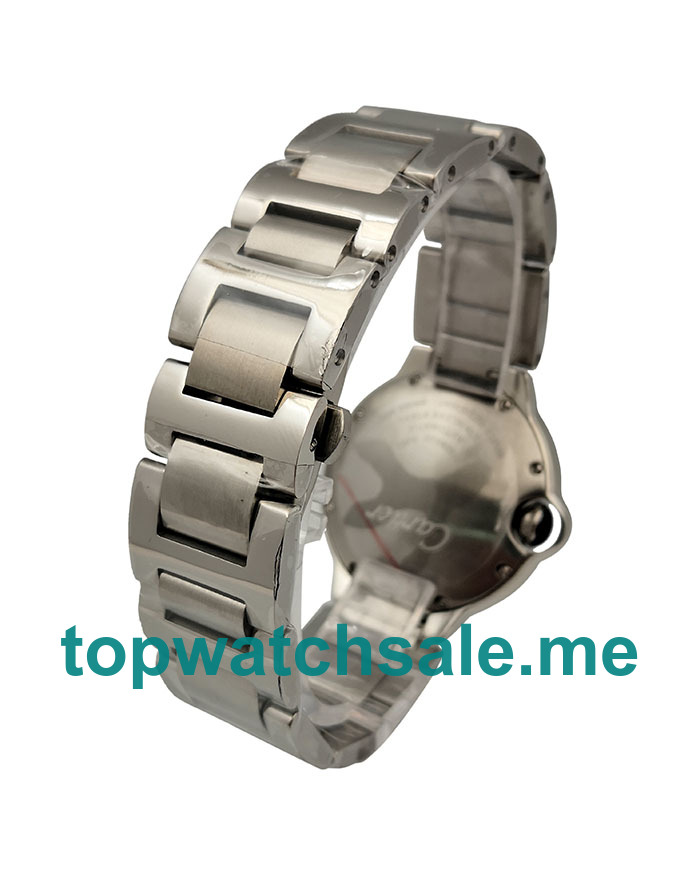UK 36MM Silver Dials Cartier Ballon Bleu WE902074 Replica Watches