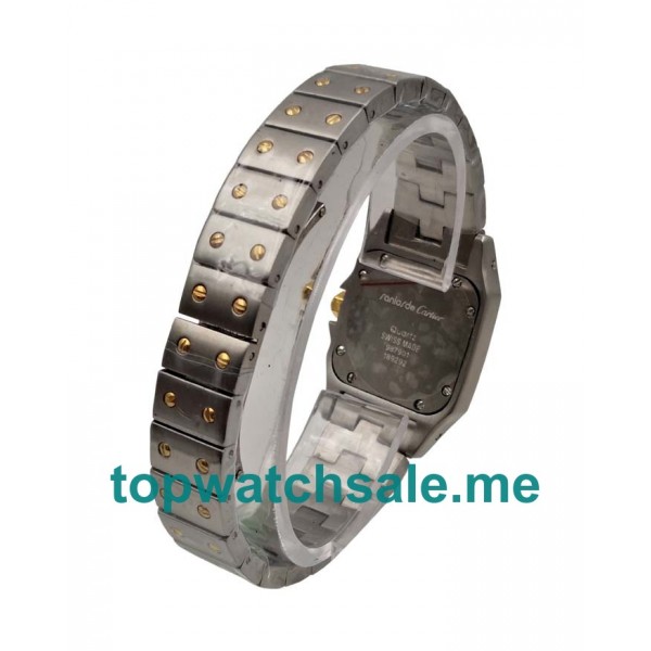 UK 24MM Steel And Gold Santos De Cartier W20012C4 Replica Watches