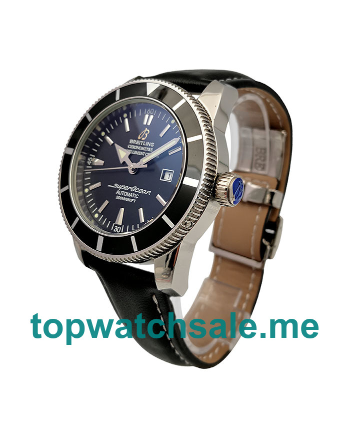 UK 46MM Black Dials Breitling Superocean Heritage A17321 Replica Watches
