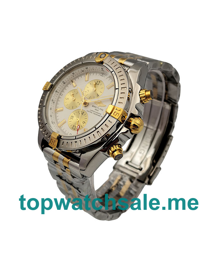 UK 44MM White Dials Breitling Chronomat Evolution B13355 Replica Watches