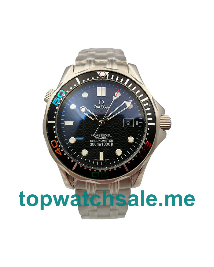 UK 43.5MM Black Dials Omega Seamaster 300 M 212.30.41.20.01.005 Replica Watches